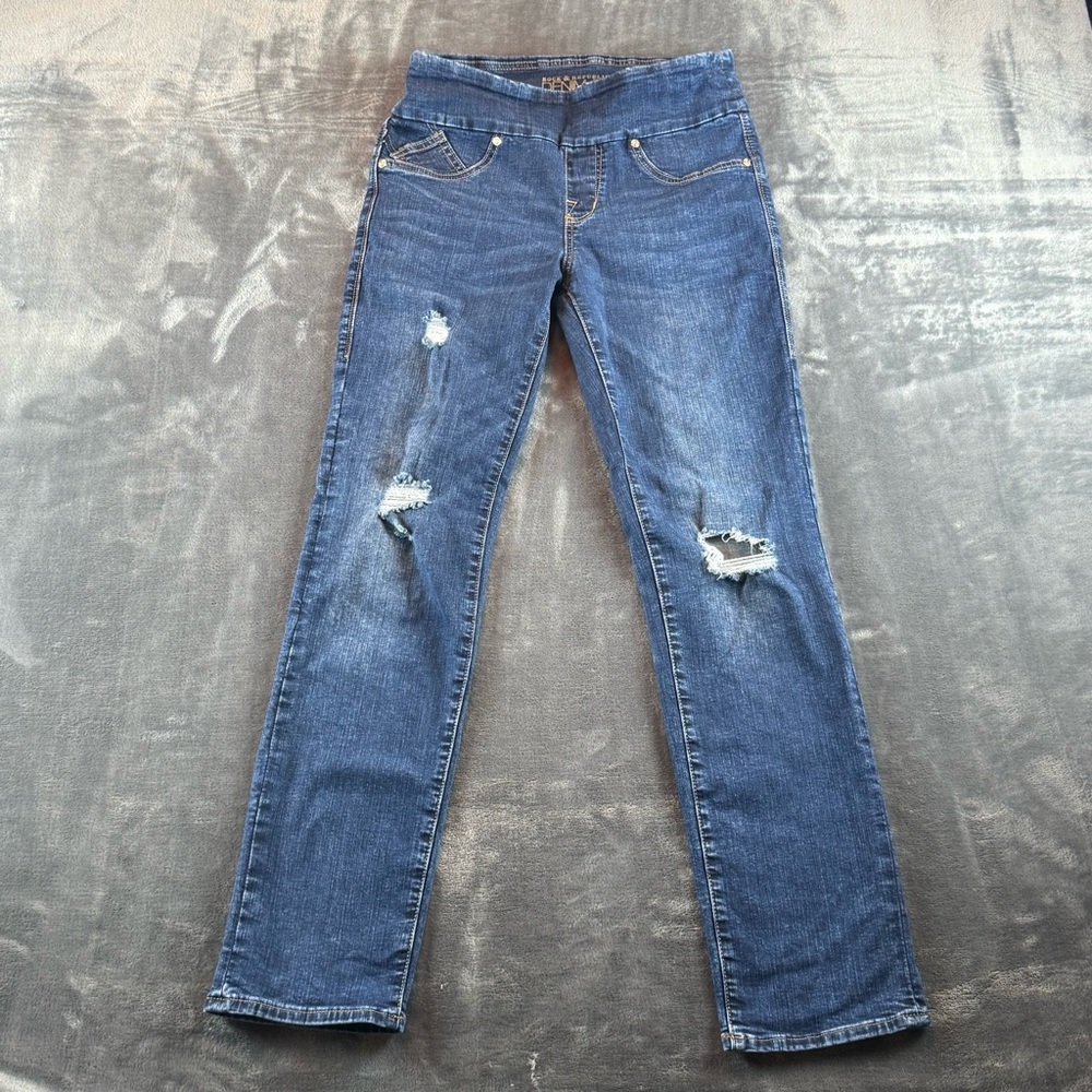 Rock & Republic Women's Jeans Denim‎ RX The Slimming Cure Fever 6M Distressed